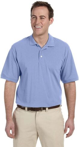 Harriton M265 Easy Blend Polo Light College Blue X-Large in Kuwait