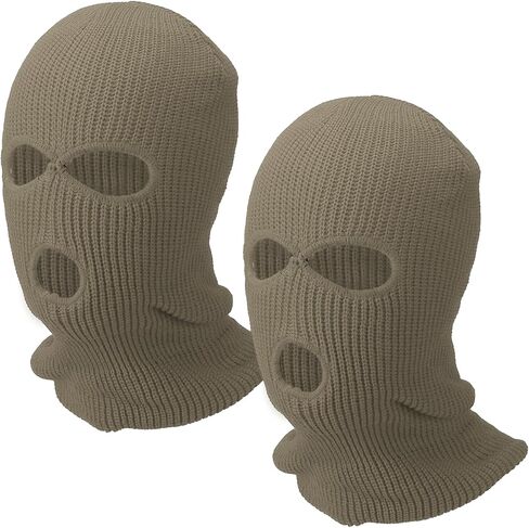 3-Hole Full Face Mask Cover, Ski Mask Knitted Warm Knit Cover Winter Balaclava Face Mask Cap Ski in Saudi Arabia