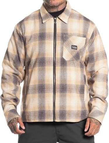 Sullen Men's Blood in Zip Up Cotton Lifestyle بأكمام طويلة منسوجة من حجر الفانيلا in Saudi Arabia