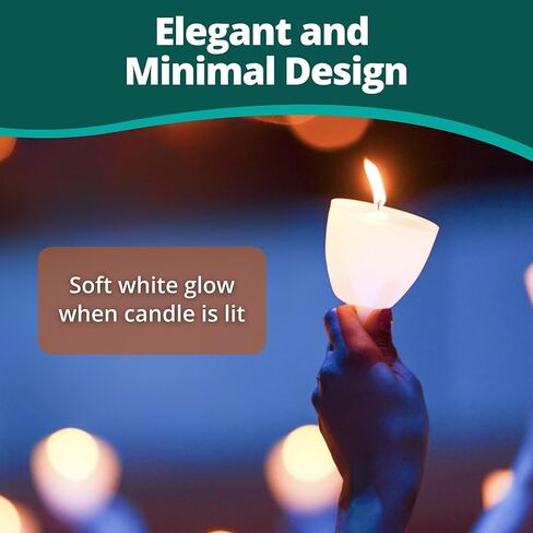 Concordia Supply Plastic Shield Candle Drip Protectors - White Drip, Wind & Flame Candle Protector - Ideal Candlestick Holders for 1/2" Candles on Candlelight Services & Memorial Candle (Box of 250) in Saudi Arabia