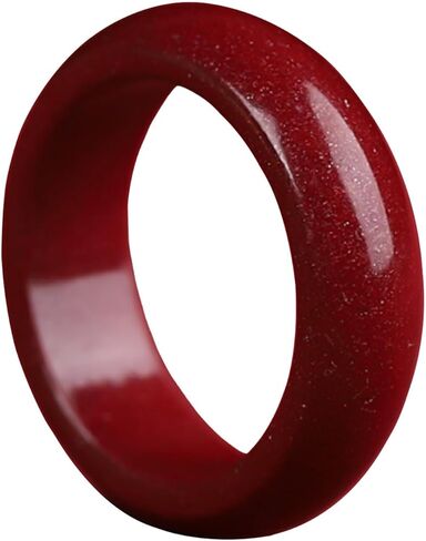 Feng Shui Cinnabar Ring, Attracting Wealth Cinnabar Feng Shui Ring for Men Women, Wealth and Protection Good Luck Money Amulet Lucky Rings That Bring Good Luck Mother's Day Gifts in Kuwait