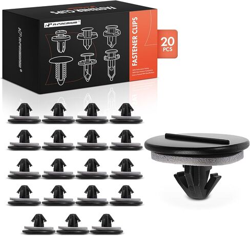 A-Premium 20-Pack Nylon Front Fender w/Sealer Car Retainer Fastener Push Pin Clip Compatible with Toyota Camry RAV4 Corolla Prius Highlander 4Runner Lexus RX350 RX350L RX450h RX450hL ES250 - for 9mm in Saudi Arabia