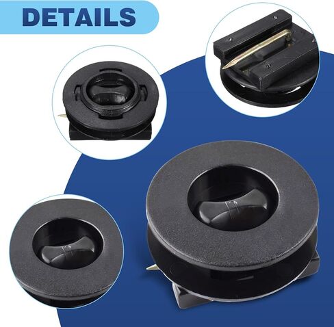 Downhill 4 PCS Car Carpet Fixing Clips, Plastic Twist Lock Foot Mat Fasteners, Saftey Non-slip Floor Fastening Clips, Universal for Most Cars, Trucks, SUVs (Black) in Kuwait