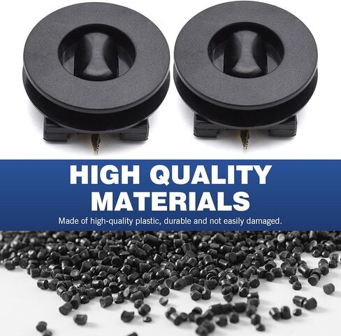 Downhill 4 PCS Car Carpet Fixing Clips, Plastic Twist Lock Foot Mat Fasteners, Saftey Non-slip Floor Fastening Clips, Universal for Most Cars, Trucks, SUVs (Black) in Kuwait