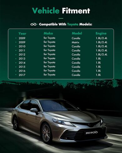 Coilover Suspensions Shock Struts Kits Assembly SCITOO Full Set Shocks Struts Kits fit for 2009-2017 for Toyota Corolla /2009 for Toyota Matrix in Saudi Arabia