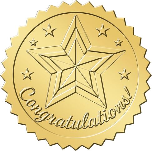 Graduation Stickers Class of 2026 Stickers 2 Inch 100Pcs Gold Embossed Graduation Cap Sticker Round Gold Foil Grad Sticker for Grad Envelopes Seals Cards Invitations Certificates Announcements in Kuwait