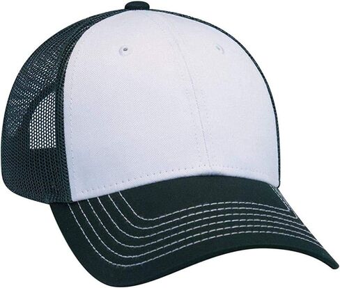 Ashen Fane 6 Panel Low Profile Contrast Vertical Mesh Back Snapback Hat in Kuwait