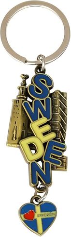 ستوكهولم سلسلة المفاتيح التذكارية، هدية السفر السويد، المدينة السويدية لاندمارك سبيكة كيرينغ، تذكار السفر الاسكندنافية in Kuwait