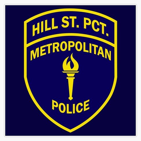 Magnet Hill Street Blues - Metropolitan Police Magnetic Vinyl Sticker Decal 5" in Saudi Arabia