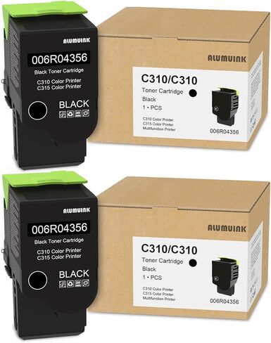 C310 C315 Black Toner Cartridge 2-Pack Replacement for Xerox 006R04356 Toner for C310 C315 C310DNI C315DNI Toner Printer, (3,200 Page-Yield) in Kuwait