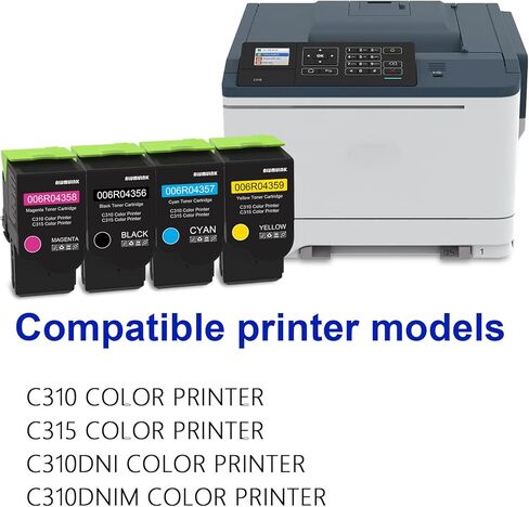 C310 C315 Black Toner Cartridge 2-Pack Replacement for Xerox 006R04356 Toner for C310 C315 C310DNI C315DNI Toner Printer, (3,200 Page-Yield) in Kuwait