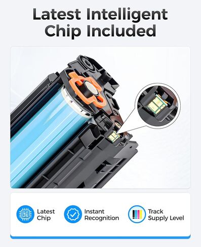 خرطوشة حبر 141A W1410A سوداء مكونة من عبوتين (مع شريحة) بديلة عالية الإنتاجية لحبر HP 141A W1410A 141X W1410X متوافق مع حبر طابعة HP LaserJet Pro M110w MFP M140w M110we M139we M140we in Kuwait