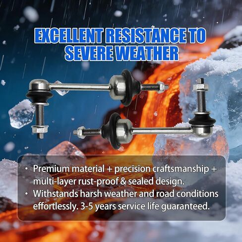 2PCS Front Sway Bar Stabilizer Link Kit Fit for Ram 1500 2019 2020 2021 2022 2023 2024 3.0L 3.6L 5.7L Replace K750996 in Kuwait