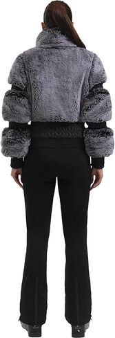 GSOU SNOW Women Ski Jacket Faux Fur Snowboard Coat Snow Cropped Jacket Winter Outdoor Warm in Kuwait