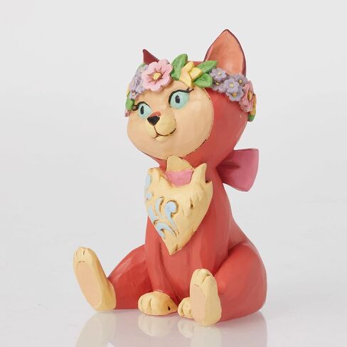 Enesco Disney Traditions Collection by Jim Shore Alice in Wonderland Dinah with Flower Crown Miniature Figurine- Stone Resin Hand Painted Collectible Disney Mini Figurines Home Decor Statue, 3.13 Inch in Saudi Arabia