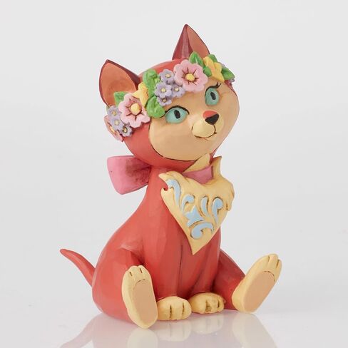Enesco Disney Traditions Collection by Jim Shore Alice in Wonderland Dinah with Flower Crown Miniature Figurine- Stone Resin Hand Painted Collectible Disney Mini Figurines Home Decor Statue, 3.13 Inch in Saudi Arabia