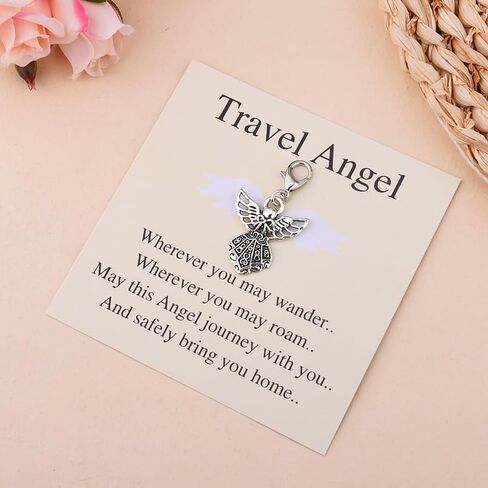New Driver Driving Keychain Gifts for Women Men Traveler Adventure Gifts Trucker Bus Driver Birthday Christmas Gift Travel Angel Keychains Drivers License Gift for Son Granddaughter in Kuwait
