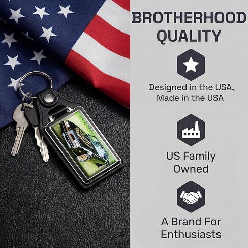 Brotherhood 1978 Smokey & The Bandit Trans Am Car Keychain Key Holder Key Ring For Men Heavy Duty Car Keyring For Men and Women in Kuwait