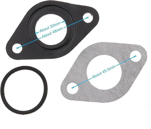5Set 20mm Carburetor Intake Manifold Pipe Gasket Spacer Seal For Chinese 50cc 70cc Engine for XR for SSR for KLX for CRF Dirt Pit in Saudi Arabia