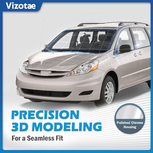 Headlights Assembly for 2006-2010 Toyota Sienna Minivan (All Trims: CE, LE, XLE) & Cargo Van Halogen Headlamp Replacement, High/Low Beam W/Bulbs, Driver & Passenger Side in Kuwait