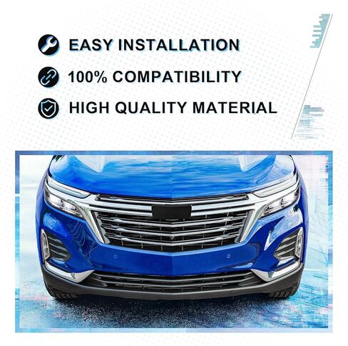 PENSUN Front Bumper Upper Grille with Chrome Trim Fit for Chevy Equinox 2022 2023 2024 in Kuwait