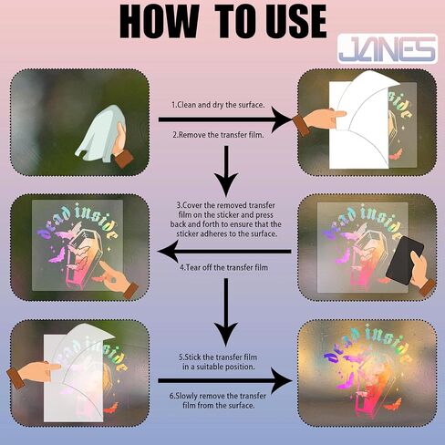 janes الميت داخل القوطية صائق، الأشعة فوق البنفسجية dtf نقل سيارة صائق، ملصقات نافذة السيارة الإيجابية، الجمالية هالوين الخفافيش سيارة الشارات للنساء الرجال، مضحك شارات سيارة اقتباس للشاحنات in Saudi Arabia