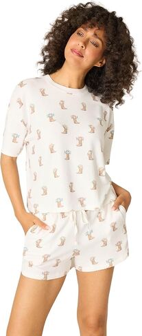 PJ Salvage Womens Western Blooms Boot Bouquet Short Sleeve Top in Saudi Arabia
