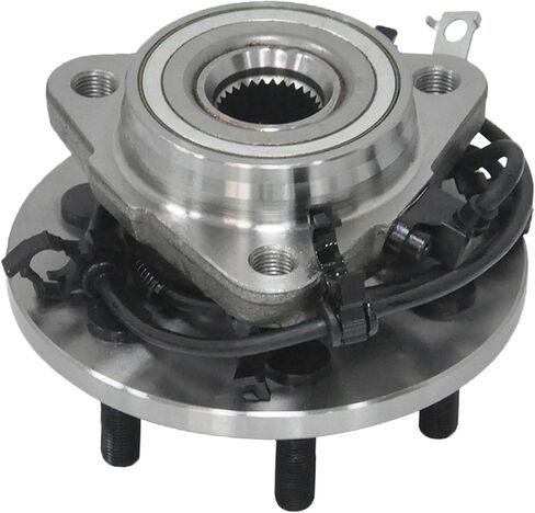 MAYASAF 515008 Front Left Driver Side Wheel Hub Bearing Assembly 6 Lug w/ABS [4WD Models 4-Wheel-ABS, Front Left] Fit 1997-2004 for Dodge Dakota, 1998-2003 for Dodge Durango in Saudi Arabia