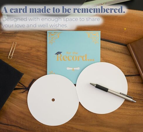 Bee! Graduation Card 2026 | Vinyl Record Style Retro Music-Themed congratulations card for High School & College Graduates | Pairs great with high school, college graduation gifts for her or him in Kuwait