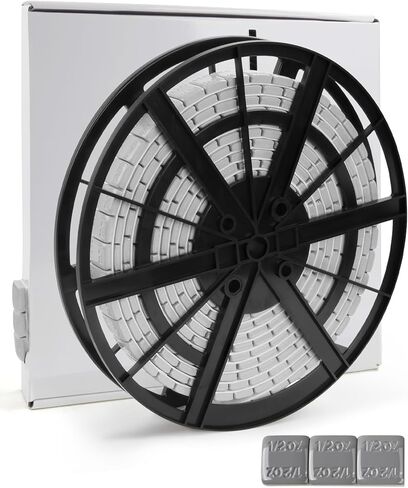 Upgraded 1/4 oz 240 PCS Adhesive Stick on Wheel Weights Gray, Low Profile, Stronger Adhesive & All-Season Performance for Car, Truck & Motorcycle, Derby Cars & RC Cars, Tire Balancing Weights in Kuwait