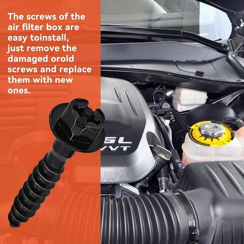 5PCS Car Air Filter Box Screws, Air Filter Housing Retaining Bolts, Automotive Air Filter Cover Retainers Replacement Accessories, Compatible with Pacifica Patriot Journey in Kuwait