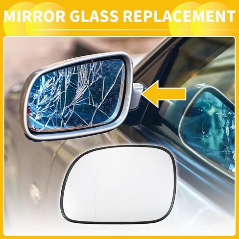 for Dodge Caravan for Chrysler Town Country Car Rearview Driver Left Side Heated Mirror Glass Replacement W/Backing in Saudi Arabia