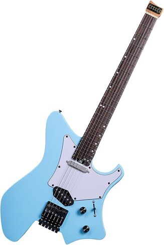 EART GW2TP-SE Lightweight Headless Electric Guitar, Solid Electric Guitar, Roasted Mahogany Body, Custom Artones-TSE pickups with Guard, Satin Finish in Kuwait