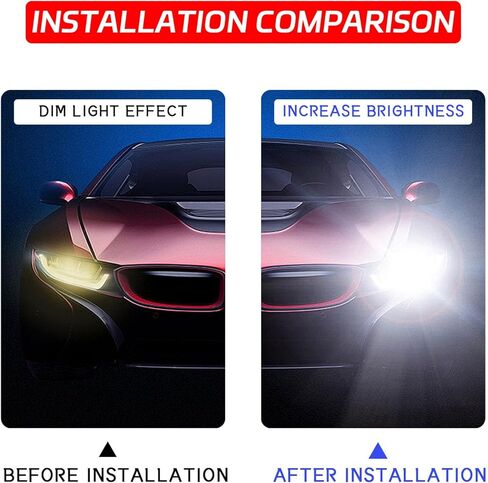 881 مصباح ضباب LED، استبدال المصابيح الأمامية LED OEM # 881 886 889 862 894 896 898، 50 وات 6000 ك شعاع منخفض للغاية زينون DRL / ضوء ضباب عالمي لشاحنة السيارة SUV (قطعتان، أبيض) in Kuwait