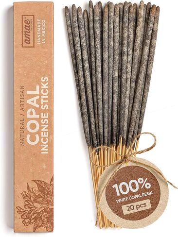 Incienso Copal Mexicano 20 Sticks Premium Mayan White Copal Incense Sticks from México.- Amae Incense in Kuwait