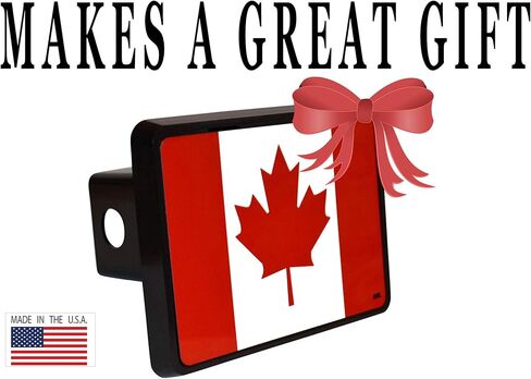 Rogue River Tactical Canadian Maple Leaf Flag Trailer Hitch Cover Plug Gift Idea in Saudi Arabia