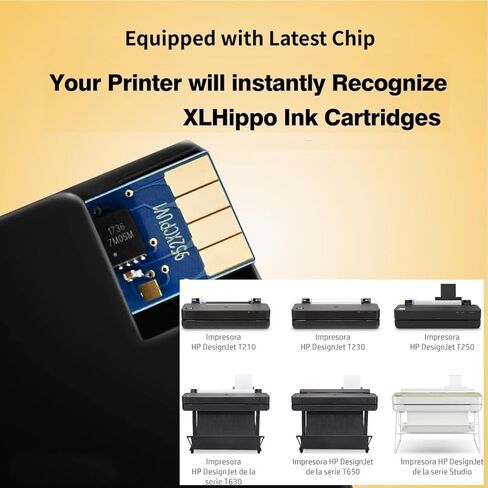 712XL Black Ink Cartridges Replacement for HP 712 Black Ink Cartridges Use for DesignJet T210 T230 T250 Design Jet T650 T630 Studio Plotter Printers (712 XL 80ml 2-Pack) in Kuwait