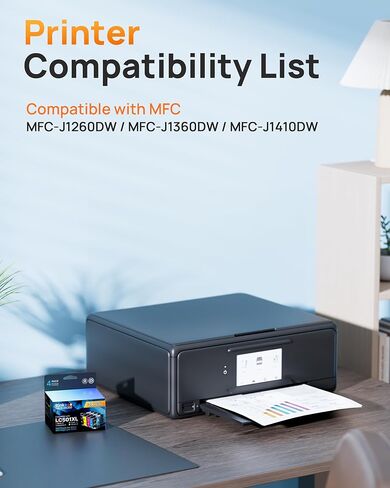 خراطيش حبر E-Z Ink LC501 متوافقة مع خرطوشة حبر Brother LC501 LC501XL Ink LC 501 خرطوشة حبر تستخدم مع طابعات Brother MFCJ1360dw MFC-J1360DW MFC-J1260DW MFC-J1410DW in Saudi Arabia