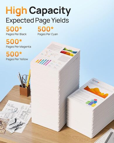 خراطيش حبر E-Z Ink LC501 متوافقة مع خرطوشة حبر Brother LC501 LC501XL Ink LC 501 خرطوشة حبر تستخدم مع طابعات Brother MFCJ1360dw MFC-J1360DW MFC-J1260DW MFC-J1410DW in Saudi Arabia