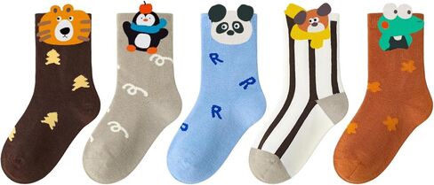 Boys Cotton Socks Soft Novelty Socks Cute Fruit Pattern 11-15 Years 5 Pairs in Kuwait