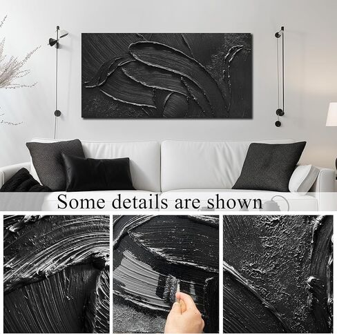 Hand Painted Oil Paintings On Canvas Abstract Painting Wall Art for Bedroom 3D Textured Wall Decor for Living Room 20 x 40 Inch in Saudi Arabia