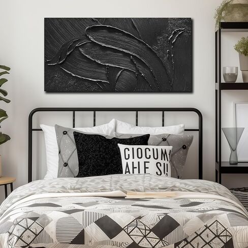 Hand Painted Oil Paintings On Canvas Abstract Painting Wall Art for Bedroom 3D Textured Wall Decor for Living Room 20 x 40 Inch in Saudi Arabia