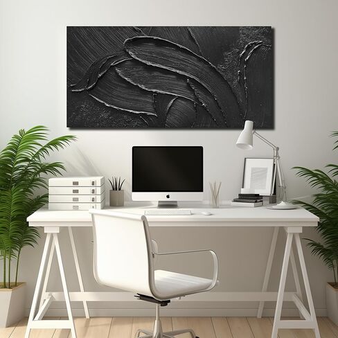 Hand Painted Oil Paintings On Canvas Abstract Painting Wall Art for Bedroom 3D Textured Wall Decor for Living Room 20 x 40 Inch in Saudi Arabia