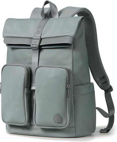 aji Travel Laptop Backpack for Men Women, Large School Backpack Fit 17Inch Laptop, Side Access&Wide Opening Expandable Carry on Backpack for Airplanes, Water Resistant Computer Backpack(Slate Blue) in Kuwait