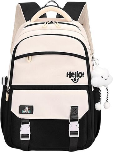 Y2K Aesthetic Backpack for Women Kawaii Preppy Travel Laptop Backpacks for College Cute Large Waterproof Daypack (Purple) in Kuwait