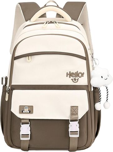Y2K Aesthetic Backpack for Women Kawaii Preppy Travel Laptop Backpacks for College Cute Large Waterproof Daypack (Purple) in Saudi Arabia