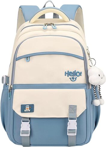 Y2K Aesthetic Backpack for Women Kawaii Preppy Travel Laptop Backpacks for College Cute Large Waterproof Daypack (Purple) in Saudi Arabia