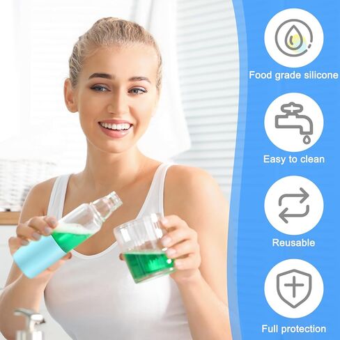 Water Bottle Silicone Sleeves for 18-20 oz Bottle Glass Bottle Protector, Reusable Silicone Sleeve for Water Bottle Anti Slip Protective Holders for Drink Smoothies in Saudi Arabia