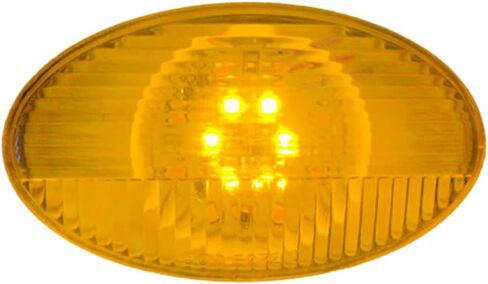 ضوء علامة الانعطاف الجانبي ProFleet Freightliner M2، 14 مصباح LED كهرماني، عدسة شفافة، متوافق مع DOT in Kuwait