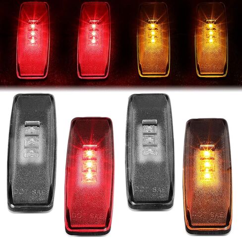 Auto Dynasty - 4 Pieces Dually Bed Fender LED Side Marker Light Compatible with Dodge Ram 1500 2500 3500 94-02 in Saudi Arabia